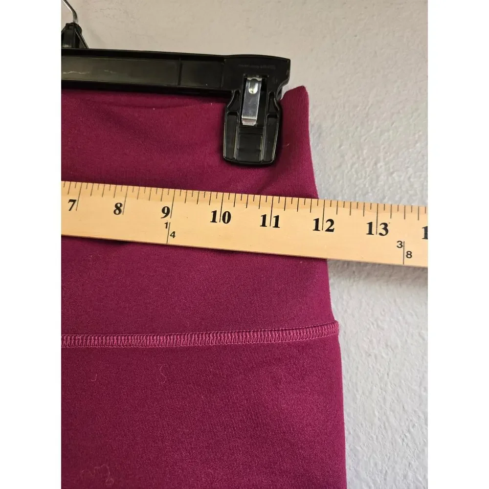 Alo Yoga High Waist‎ Airbrush Leggings Size S Berry Maroon Athletic